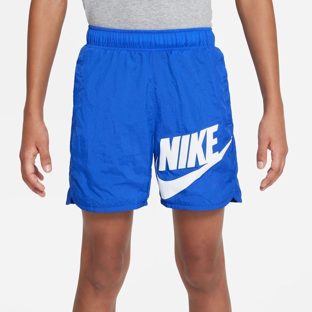 Nike Vintage Rare Sportswear Club Woven Track Shorts Nylon Shiny Blue Medium